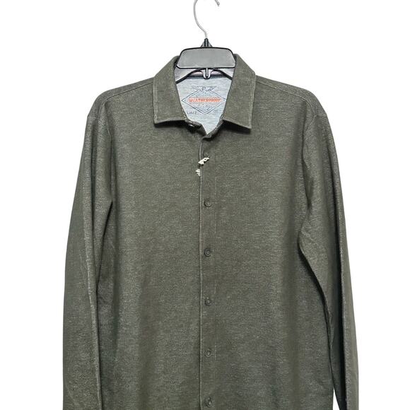 Vintage Original Up Shirt Long Sleeve Weatherproof Breathable Green Small NWOT - Picture 2 of 8